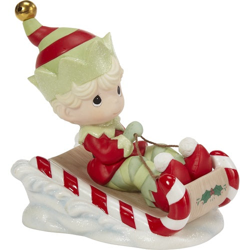 Christmas Is Coming, Enjoy The Ride Annual Elf Figurine