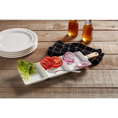 Mud Pie Garnish Bar Set Toppings Tray Set