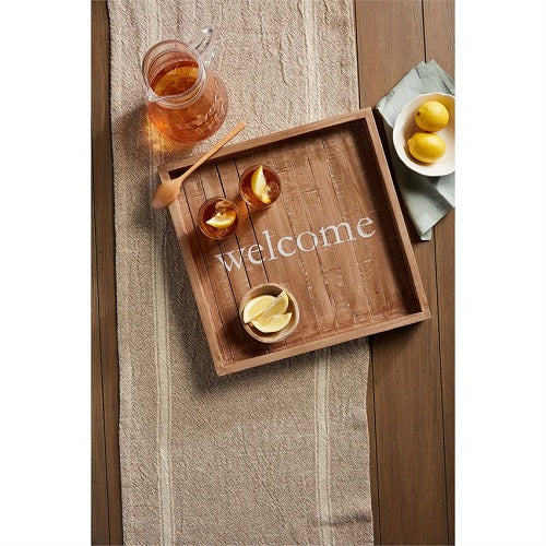 Mud Pie Welcome Slat Tray