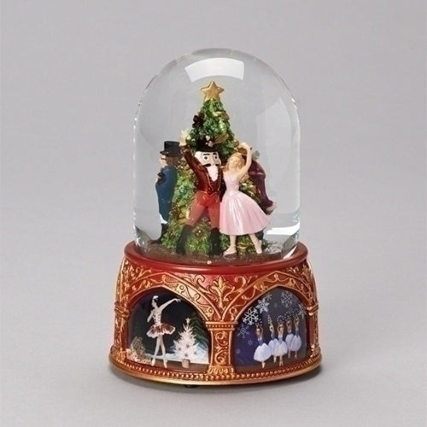 Roman Musical Nutcracker Ballet Snow Globe, Rotation
