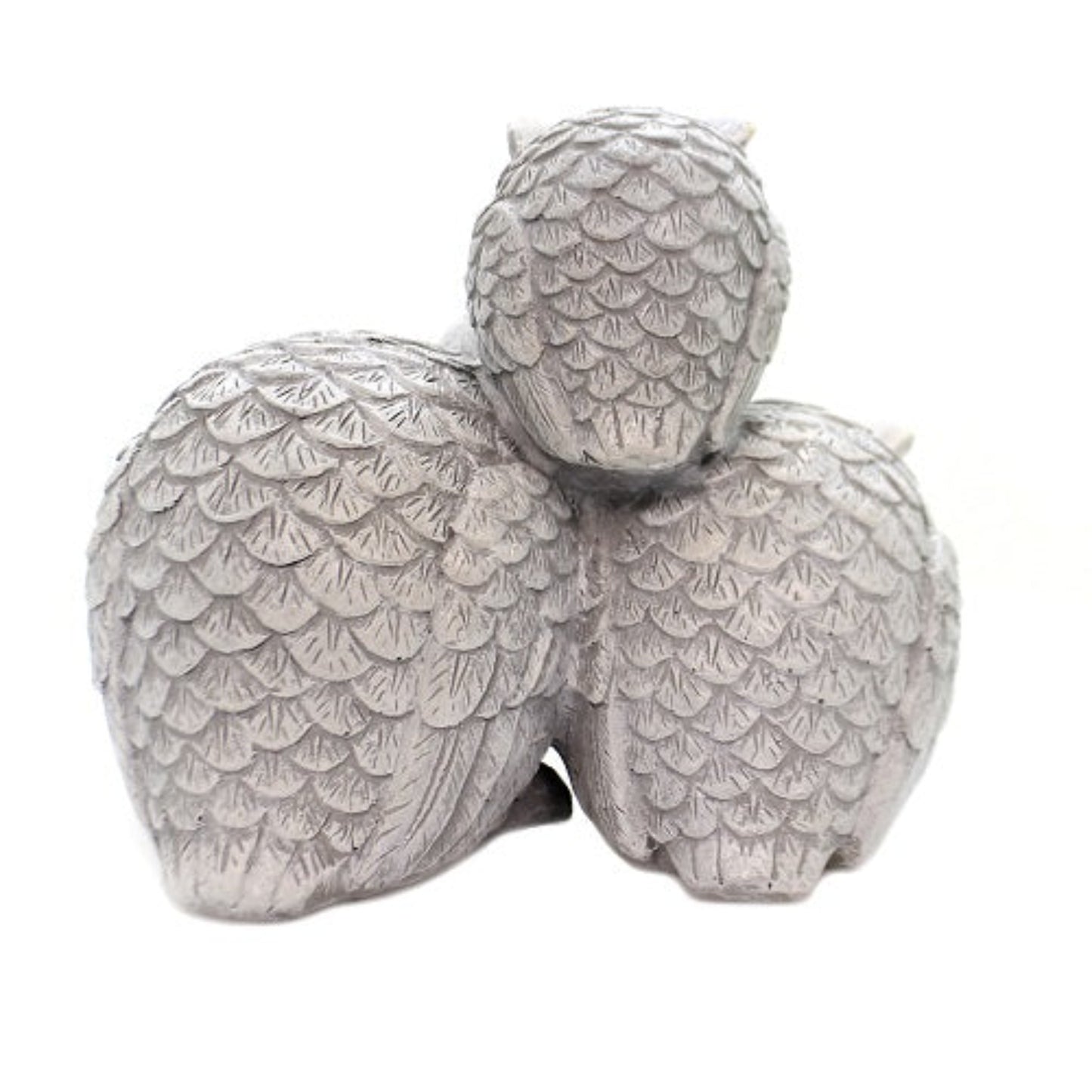 Roman Stacked Owl Garden Statue