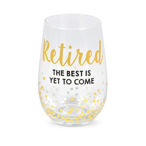 Retired Stemless Wine Glass Our Name Is Mud