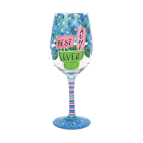 Lolita Wine "Best Aunt Ever" Glass