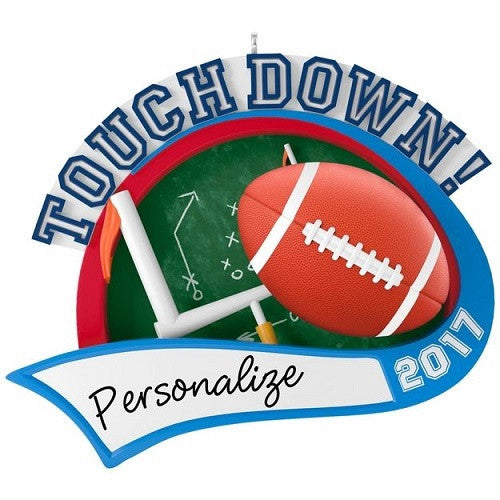 Football Star Personalization 2017 Ornament