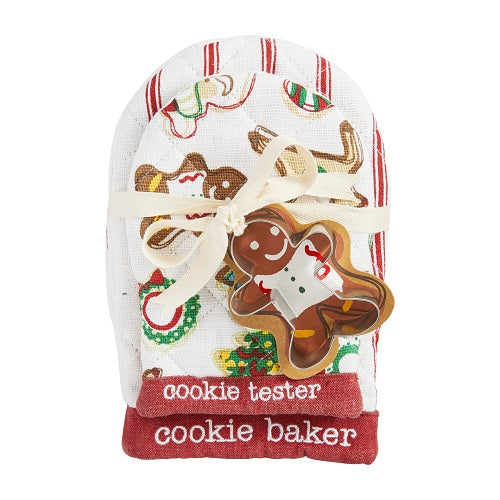 Mud Pie Gingerbread Oven Mitt Set