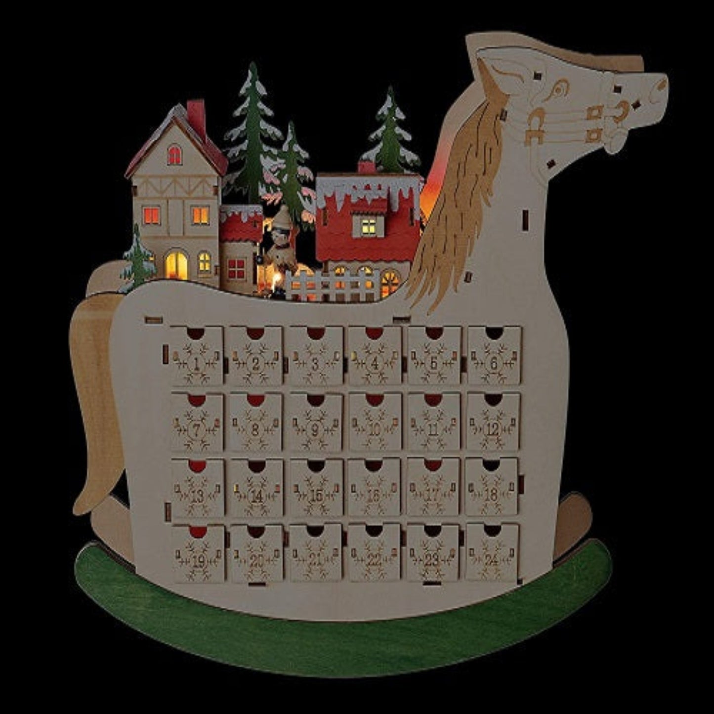 Roman 12.75" LED Countdown Rocking Horse