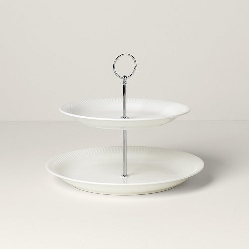 Profile 2-Tiered Porcelain Server by Lenox