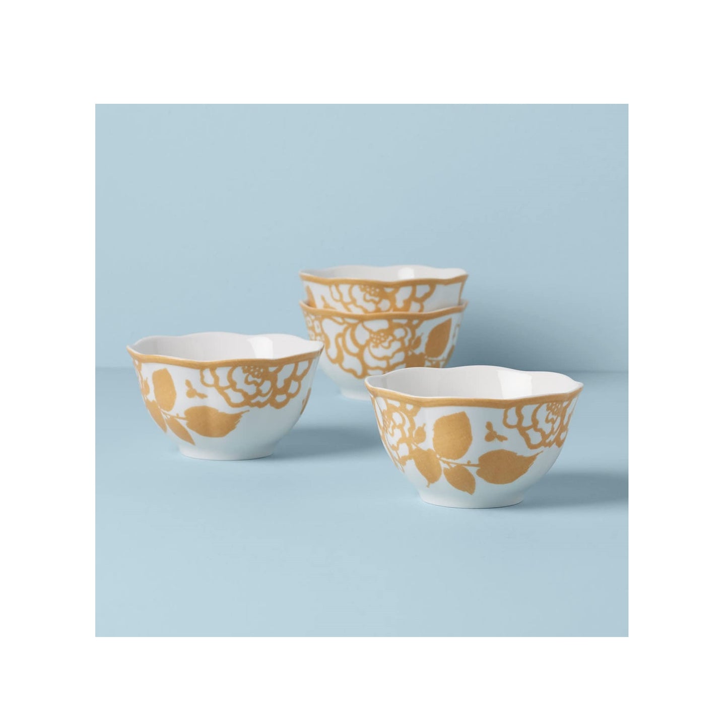 Butterfly Meadow Cottage 4-Piece Rice Bowls by Lenox