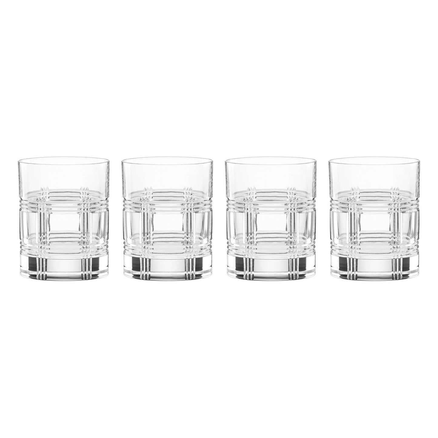 Reed & Barton Hudson Double Old Fashioned Glasses Set of 4