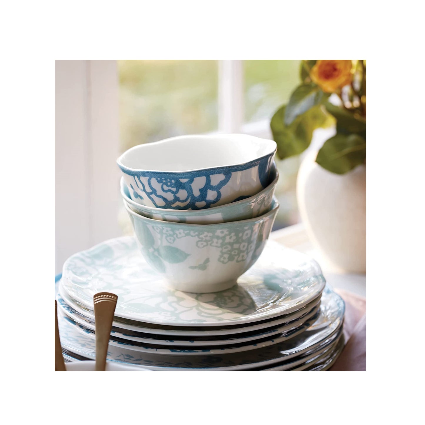 Butterfly Meadow Cottage 4-Piece Rice Bowls by Lenox