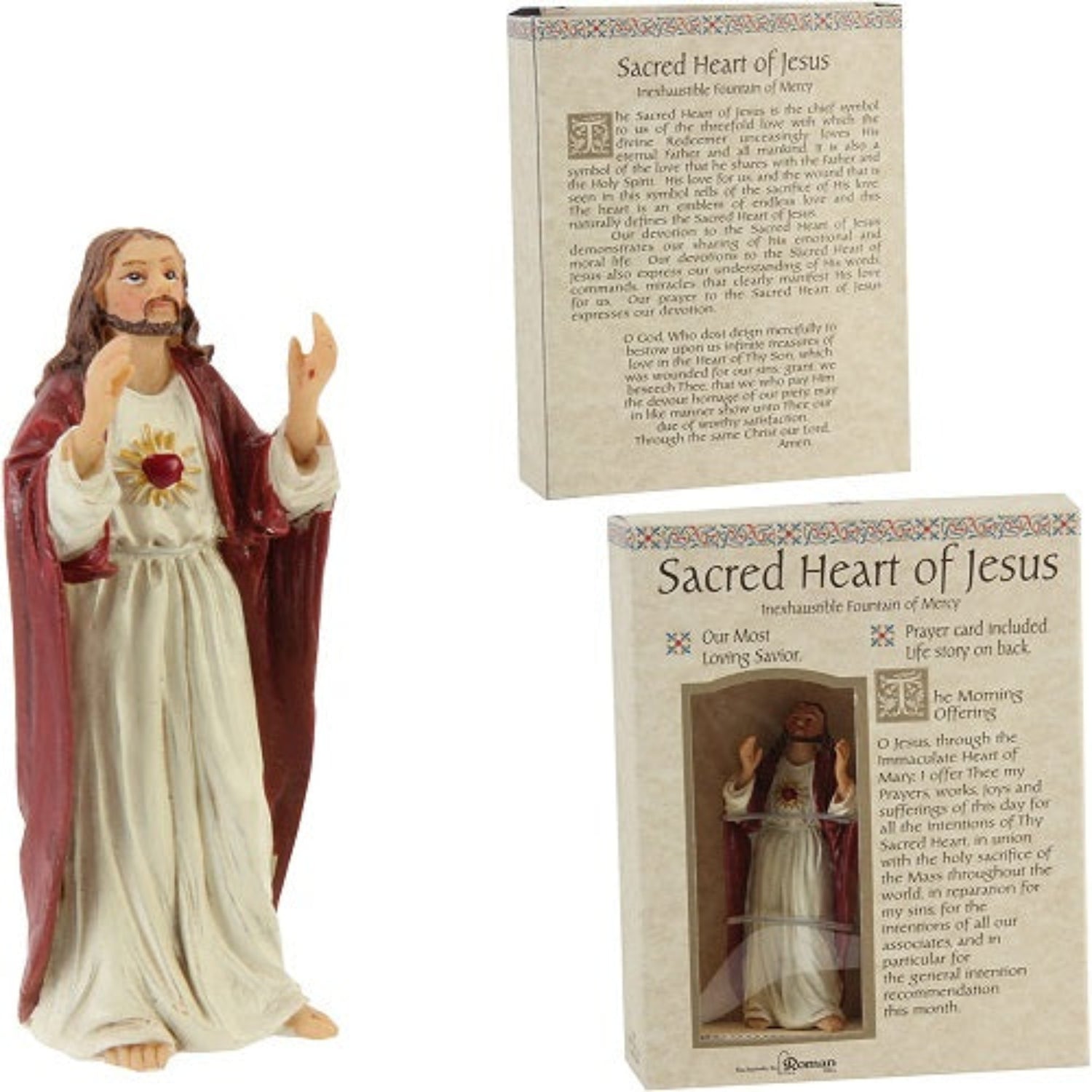 Roman Sacred Heart Of Jesus Figure Patrons & Protectors