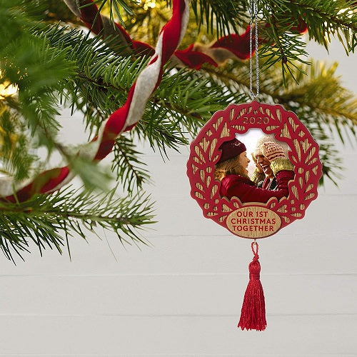 Ornament 2020 Our First Christmas Together Photo Frame