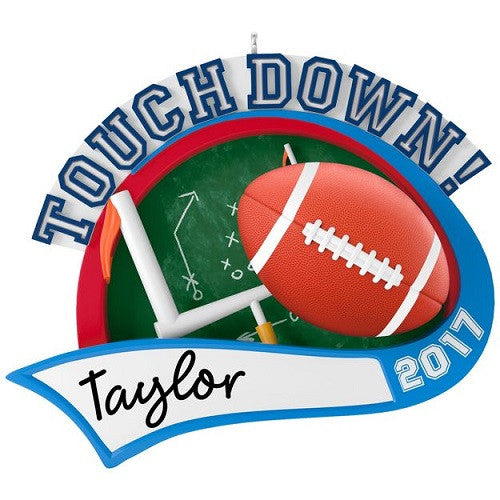 Football Star Personalization 2017 Ornament