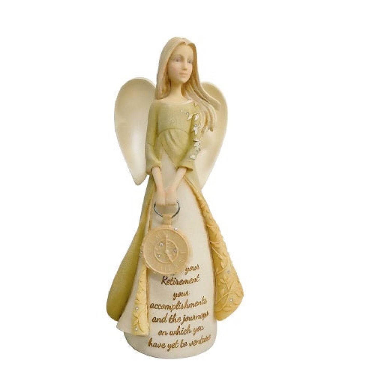 Foundations Retirement Angel Brunette Figurine