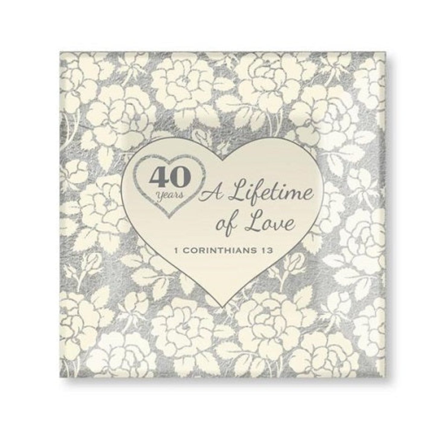 Glass Tray Anniversary - 40 Years