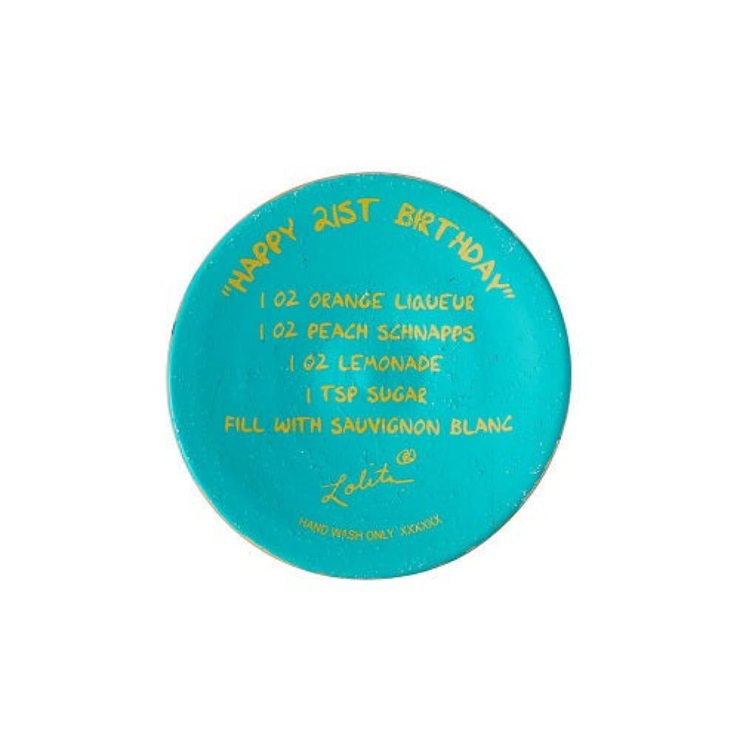 Lolita "Happy 21st Birthday" Wine Glass