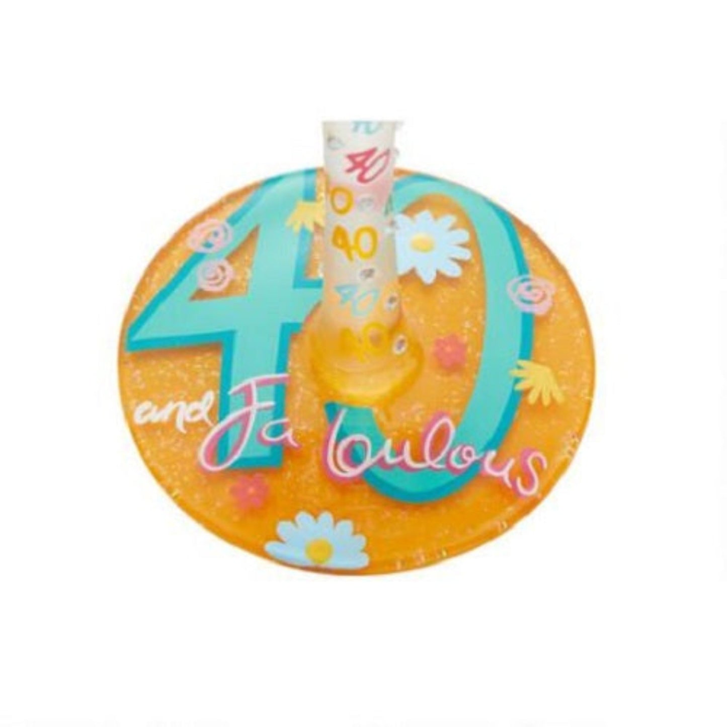 Lolita Wine "Happy 40th Birthday" Glass