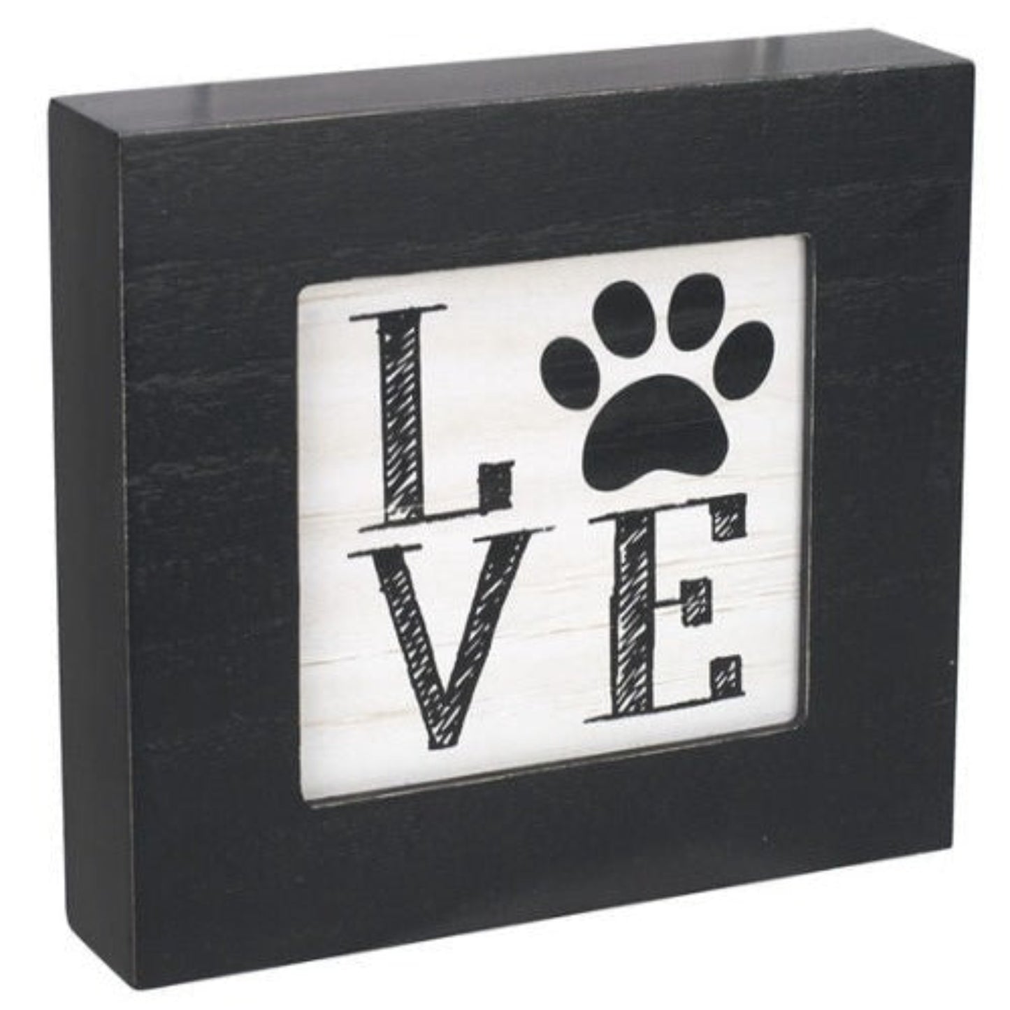 Malden International Designs "Love" Paw Decorative Plaque