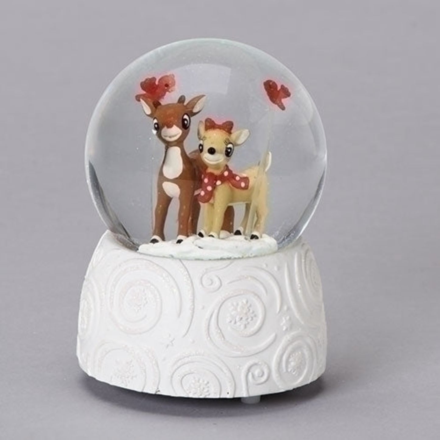 Roman Rudolph The Red-Nosed Reindeer with Clarice Waterglobe