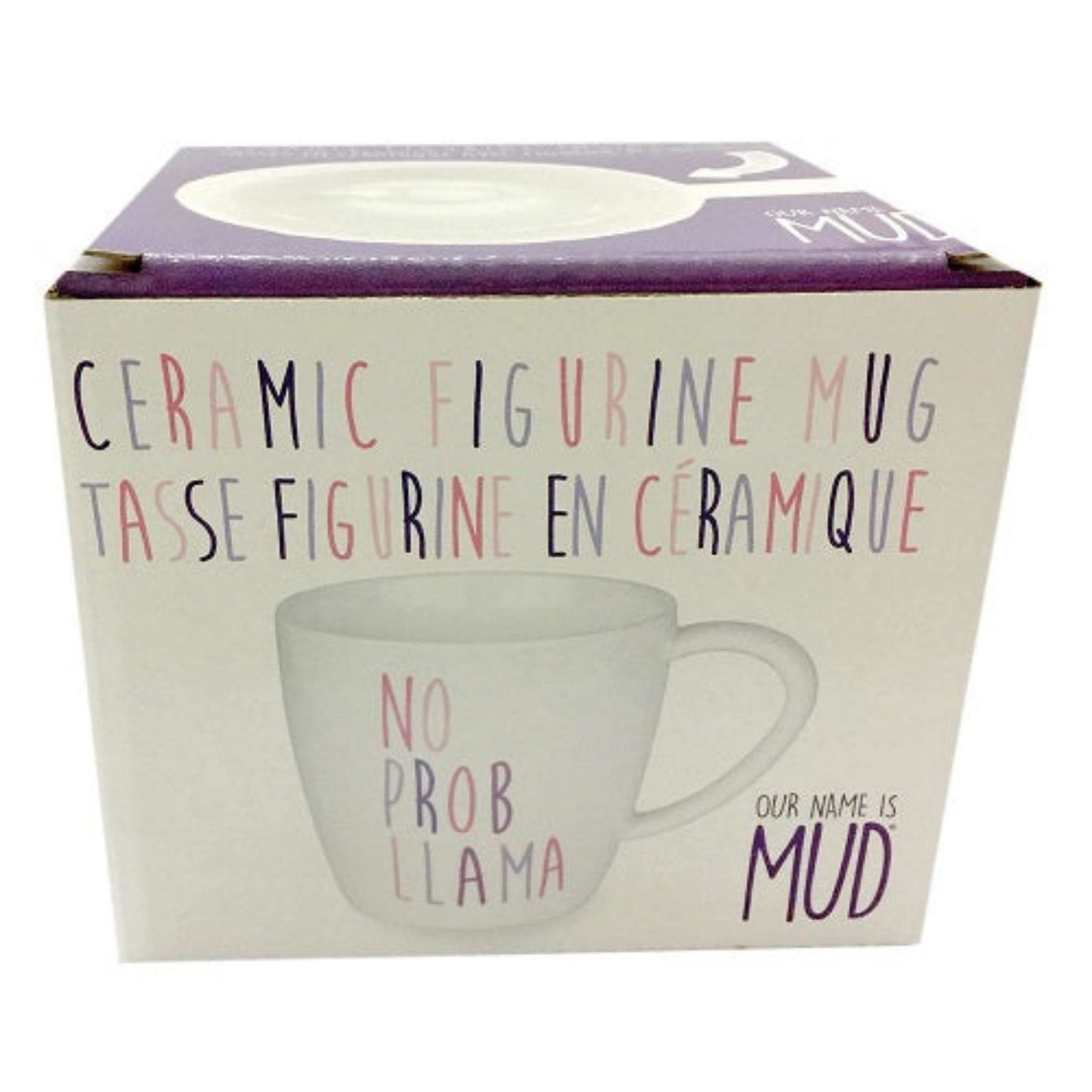 Sculpted Llama Figurine Mug Our Name Is Mud