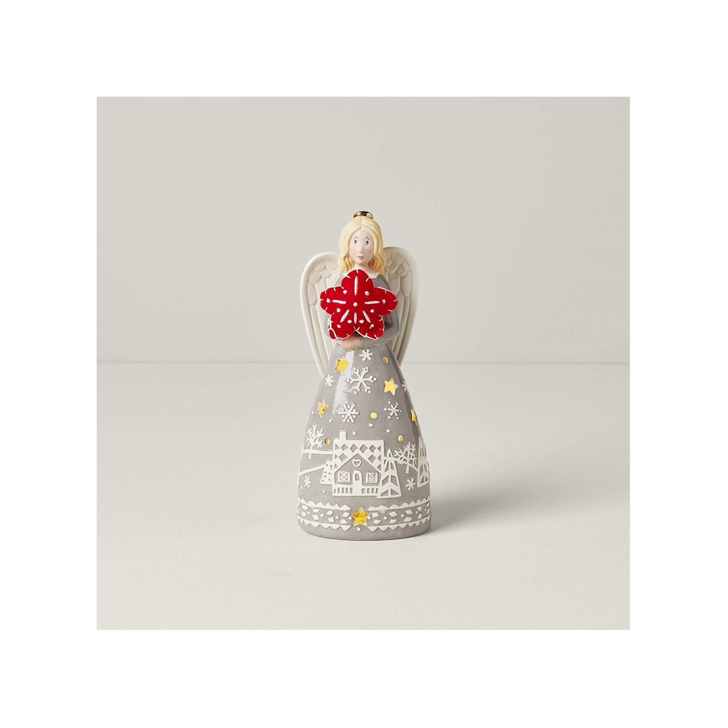 Festive Folk Light-Up Angel Figurine by Lenox