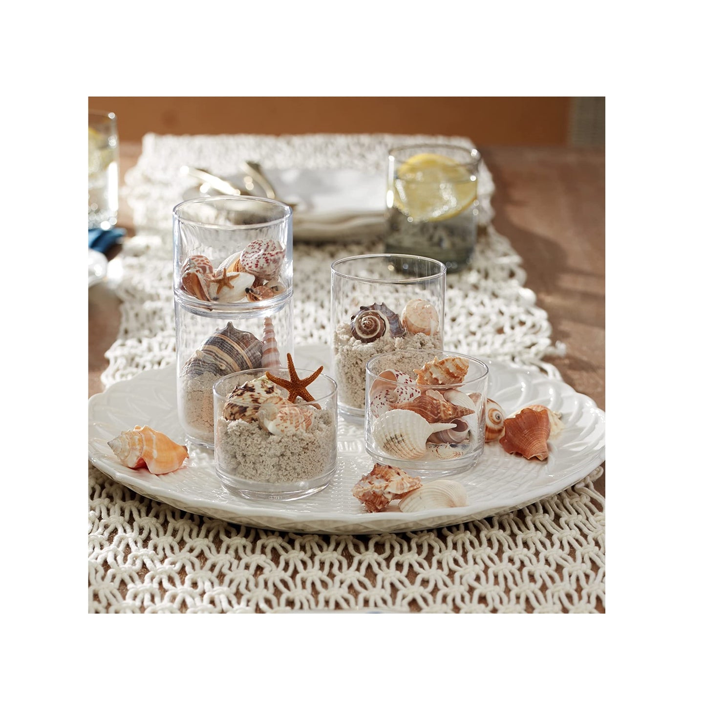 Tuscany Clear Classics Stackable 6-Piece Short Glasses By Lenox