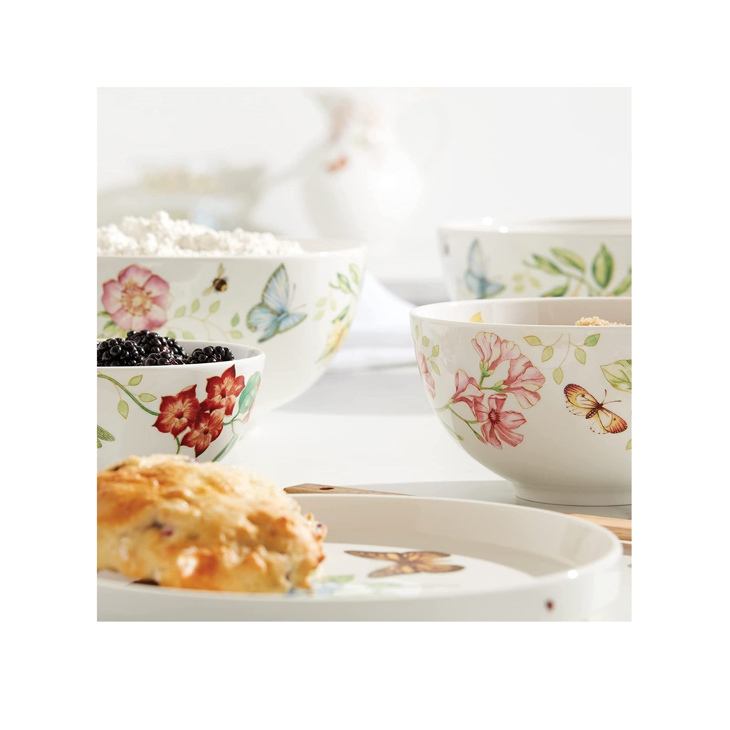 Butterfly Meadow Luna Nesting Dinnerware Set By Lenox