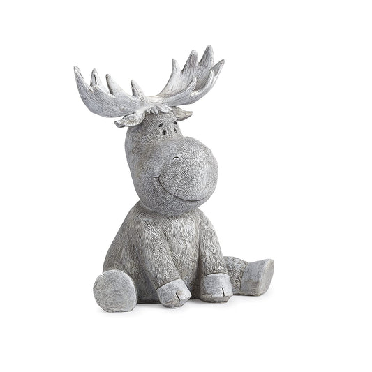 Roman Garden Pudgy Pals Moose Statue 9.5-Inch