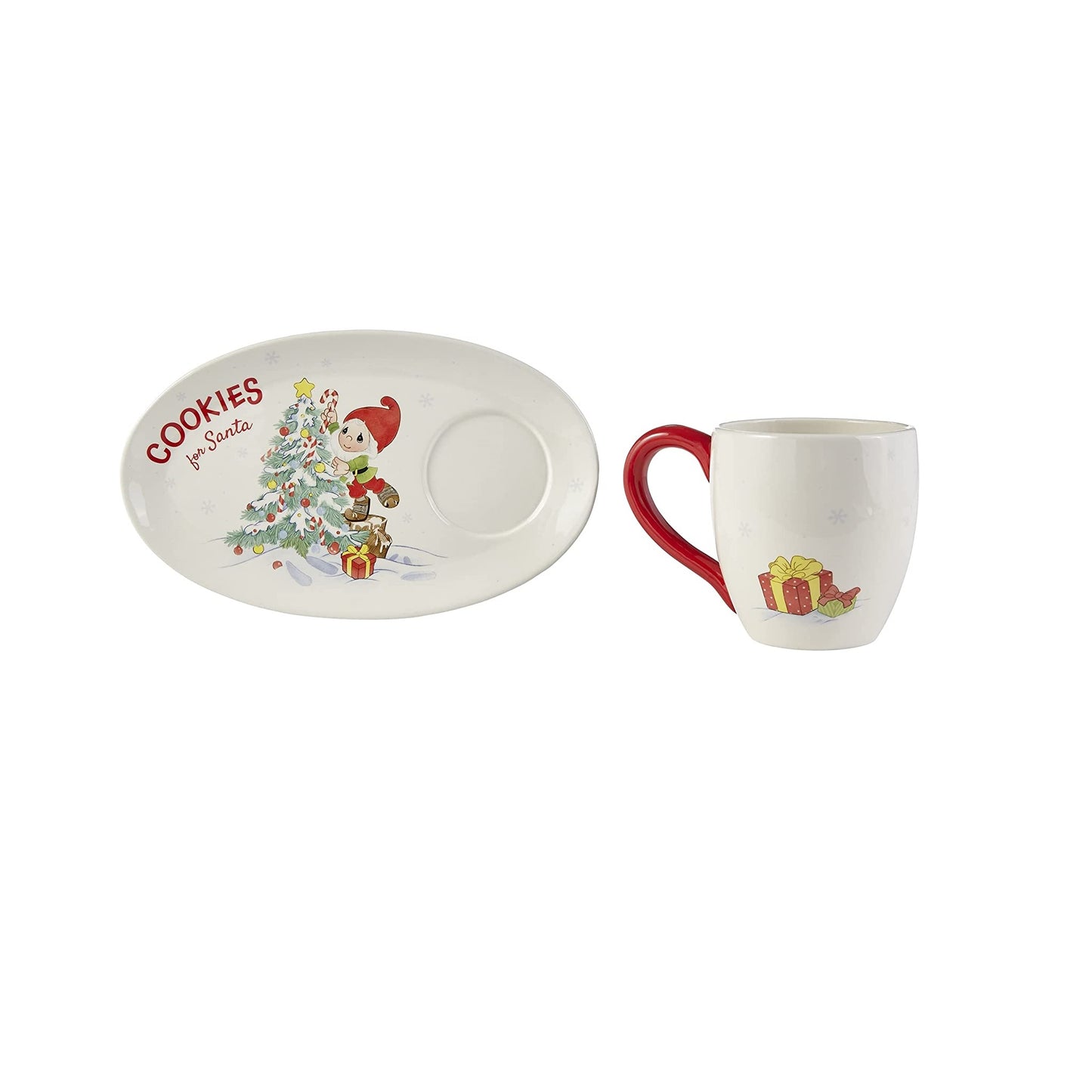 Welcome Gnome Santa Milk And Cookies Set by Precious Moments
