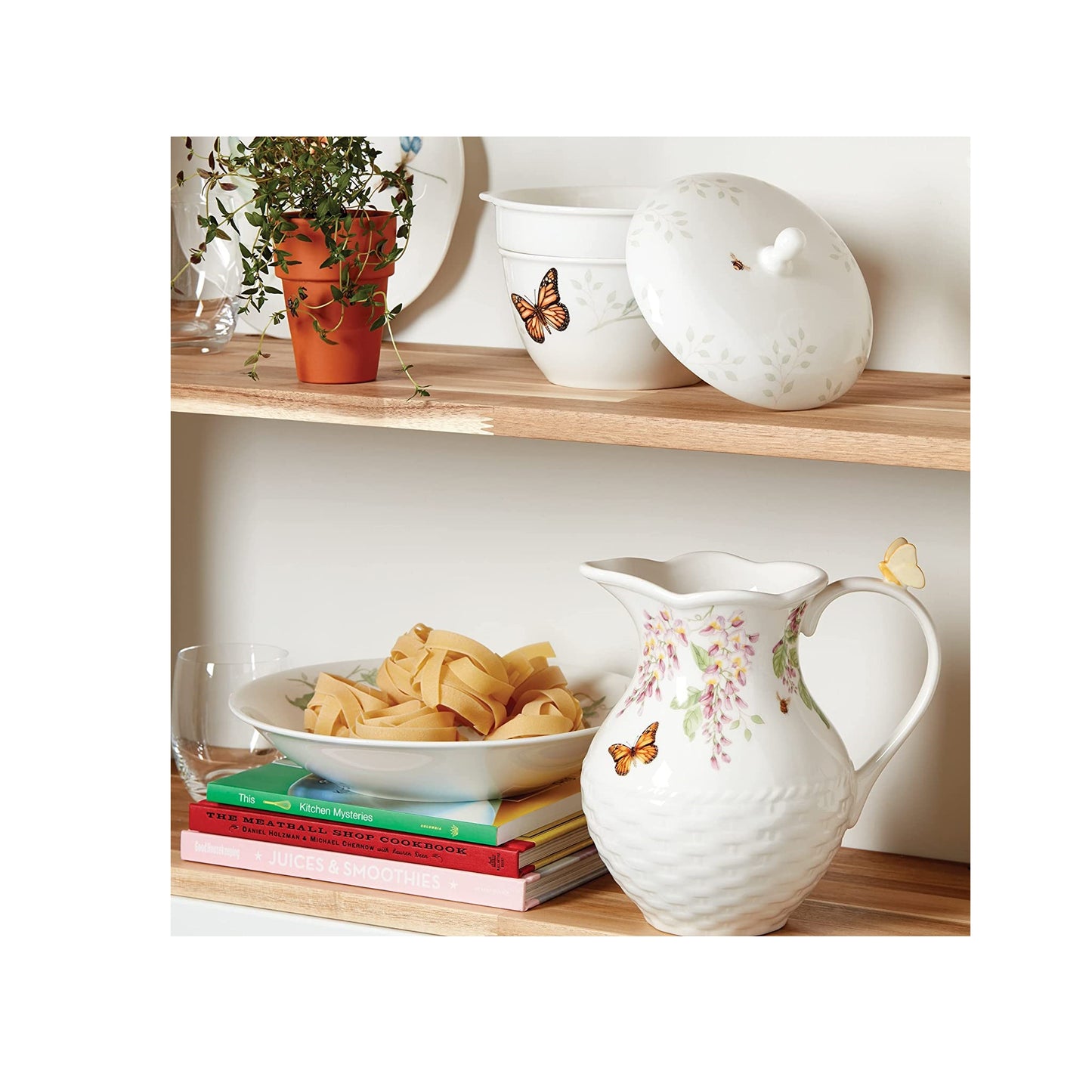 Butterfly Meadow 3-Piece Stackable Bowl Set by Lenox