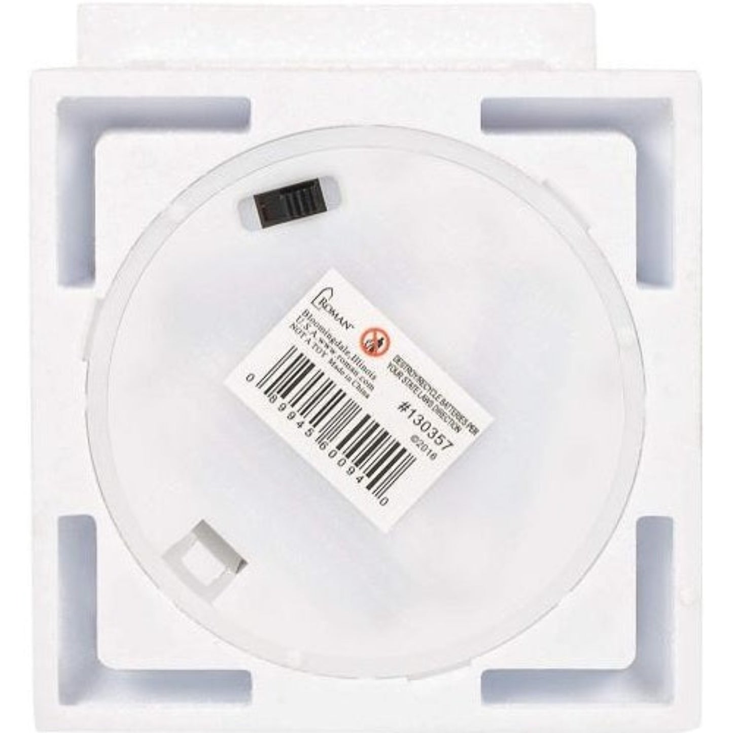 Roman White LED Lantern with Cardinal