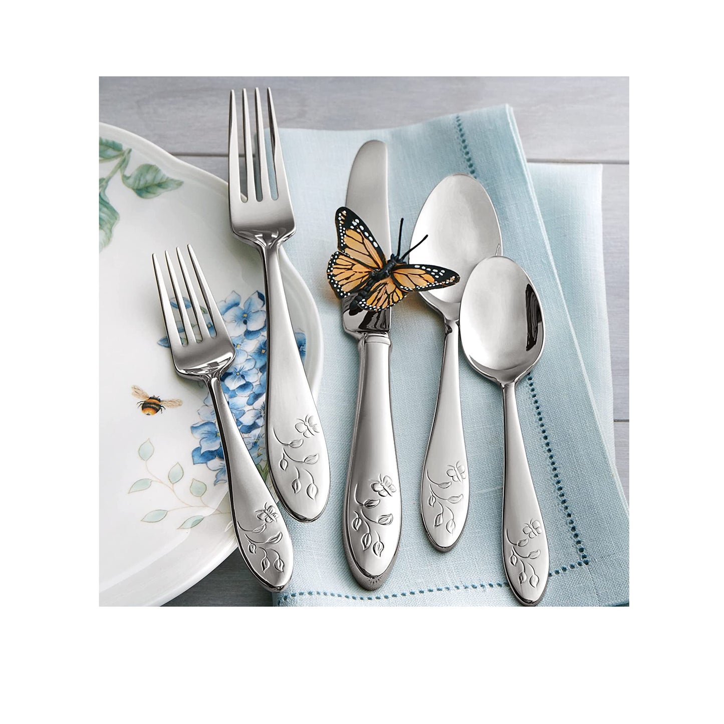 Lenox Butterfly Meadow 65 Piece Flatware Set