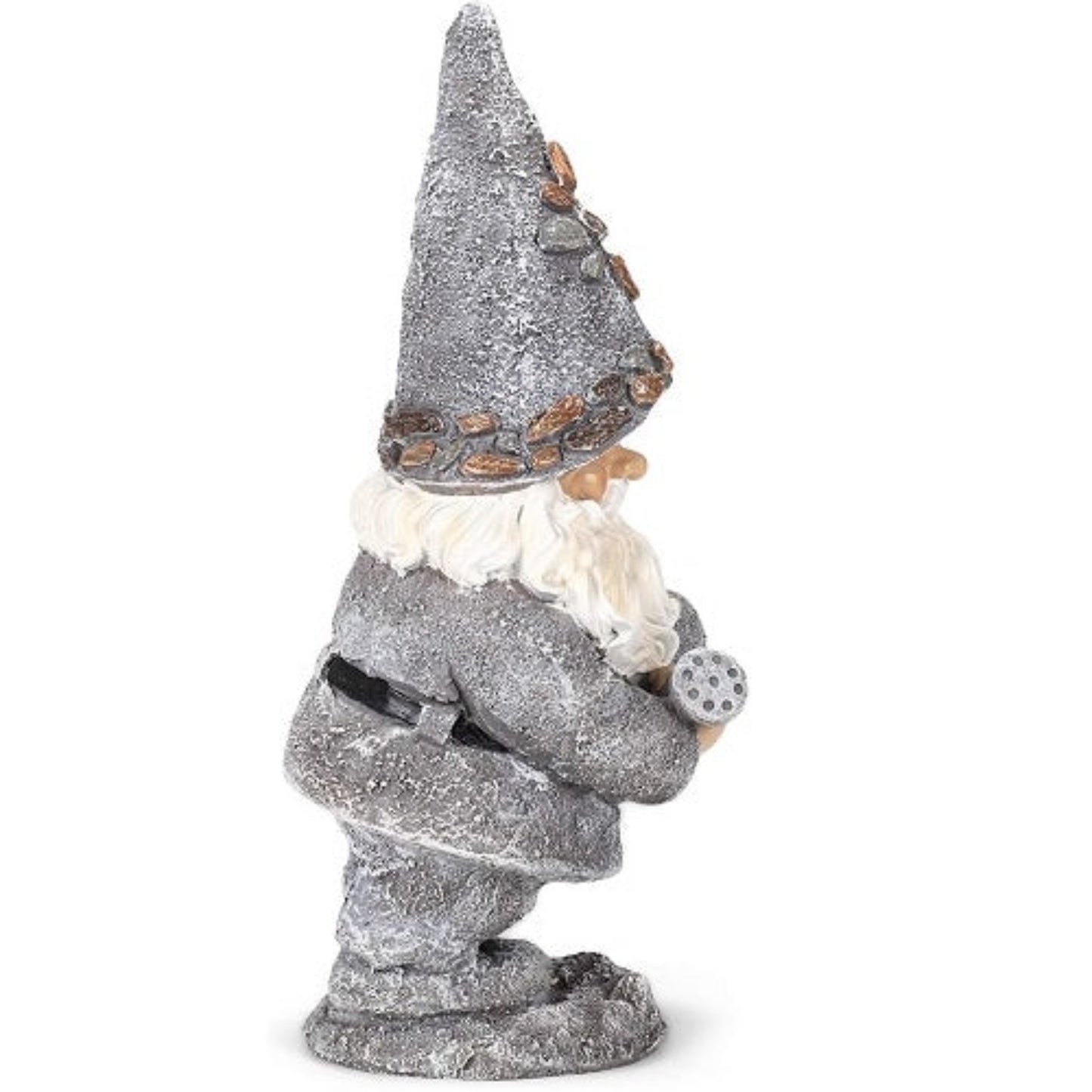 Roman Gnome with Kettle Pebble Garden Statue