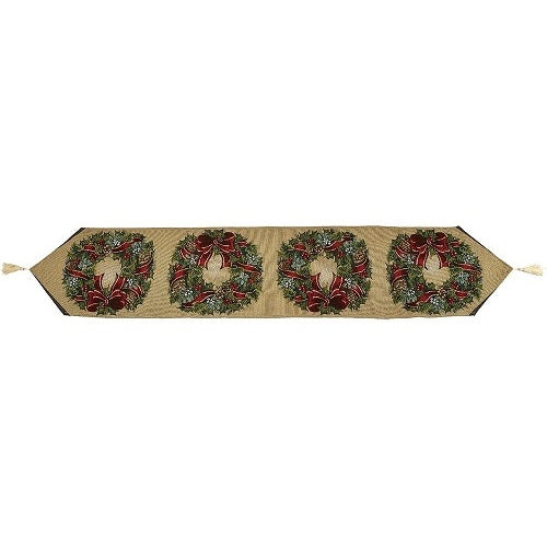 Precious Moments Traditional Wreath, Table Runner