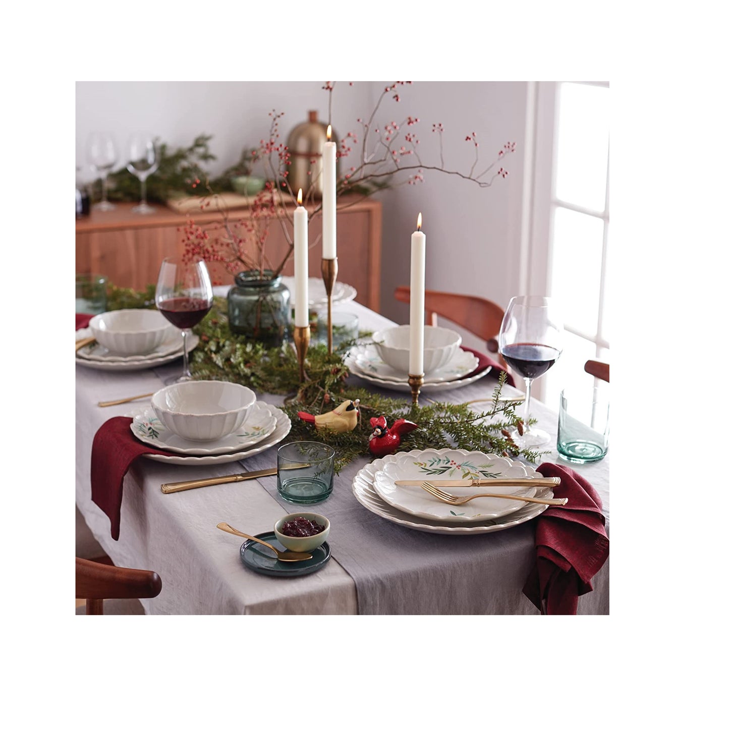 French Perle Berry All-Purpose Bowls, Set of 4 By Lenox