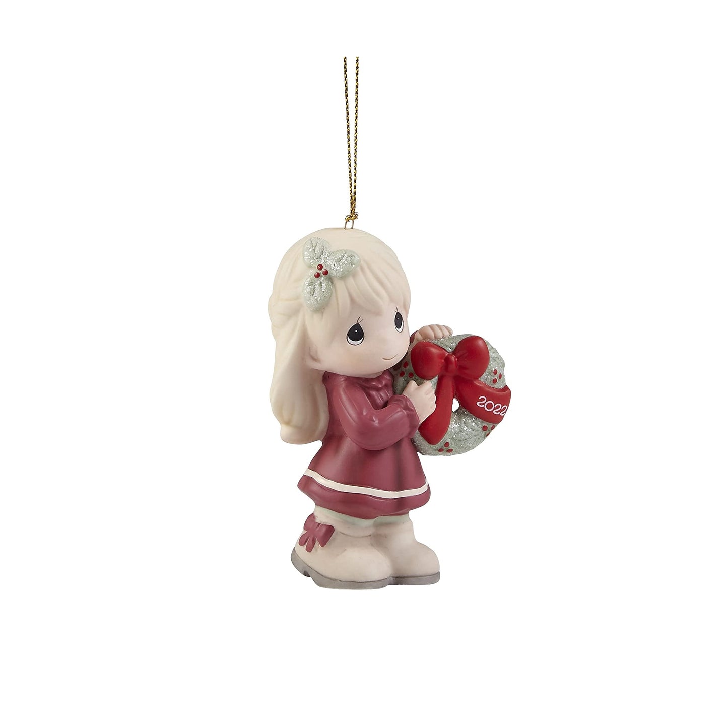 May Your Christmas Wishes Come True 2022 Dated Girl Ornament