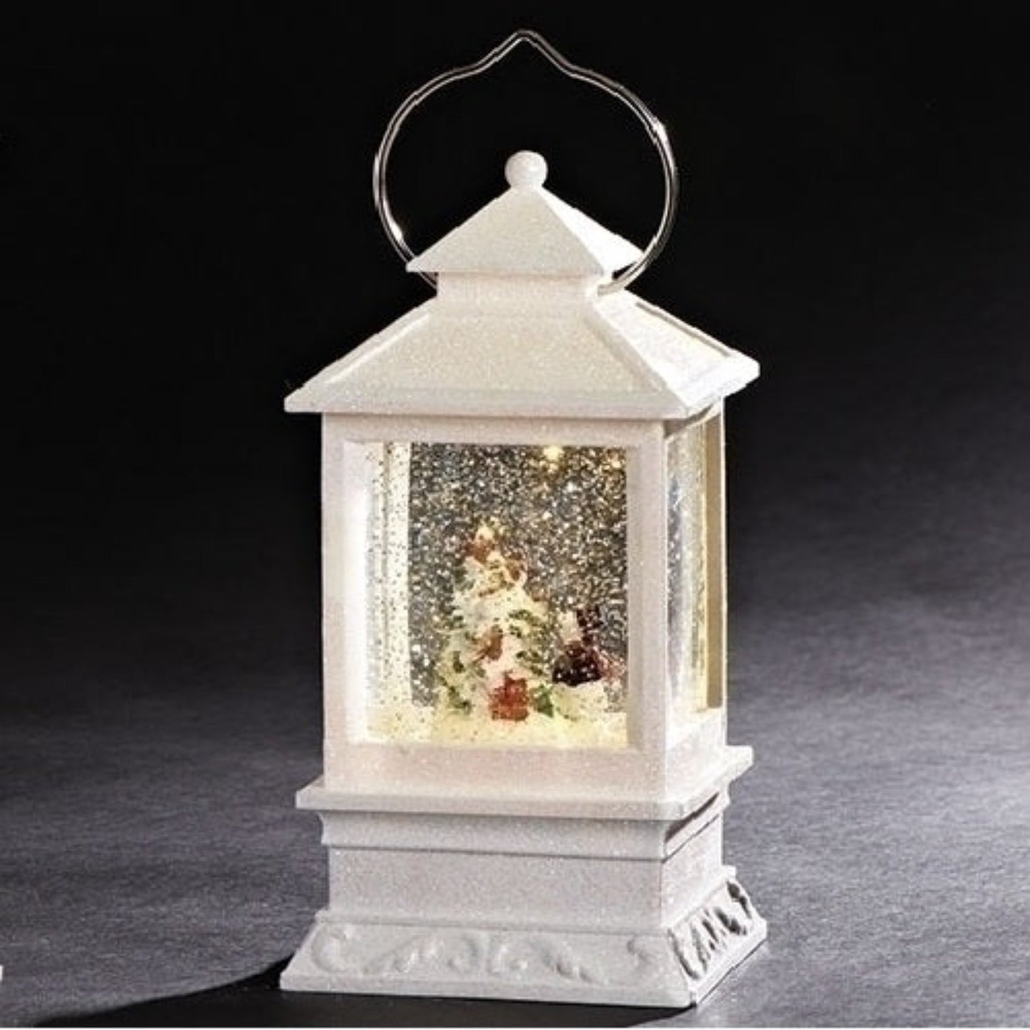 Roman LED Musical Glitter With Water Snowman Lantern
