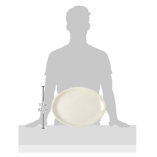 French Perle Bead ™ 16" Oval Serving Platter by Lenox