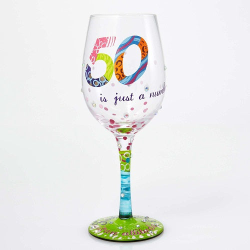 Fifty Birthday Gifts Birthday Wine Glass 50th Birthday Wine 