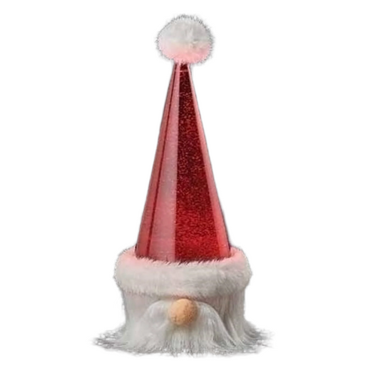 11" LED Lighted Santa Hat Christmas Tabletop Decoration