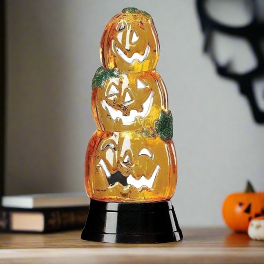 Pile de paillettes d'Halloween à LED romaines de Jack-O-Lantern