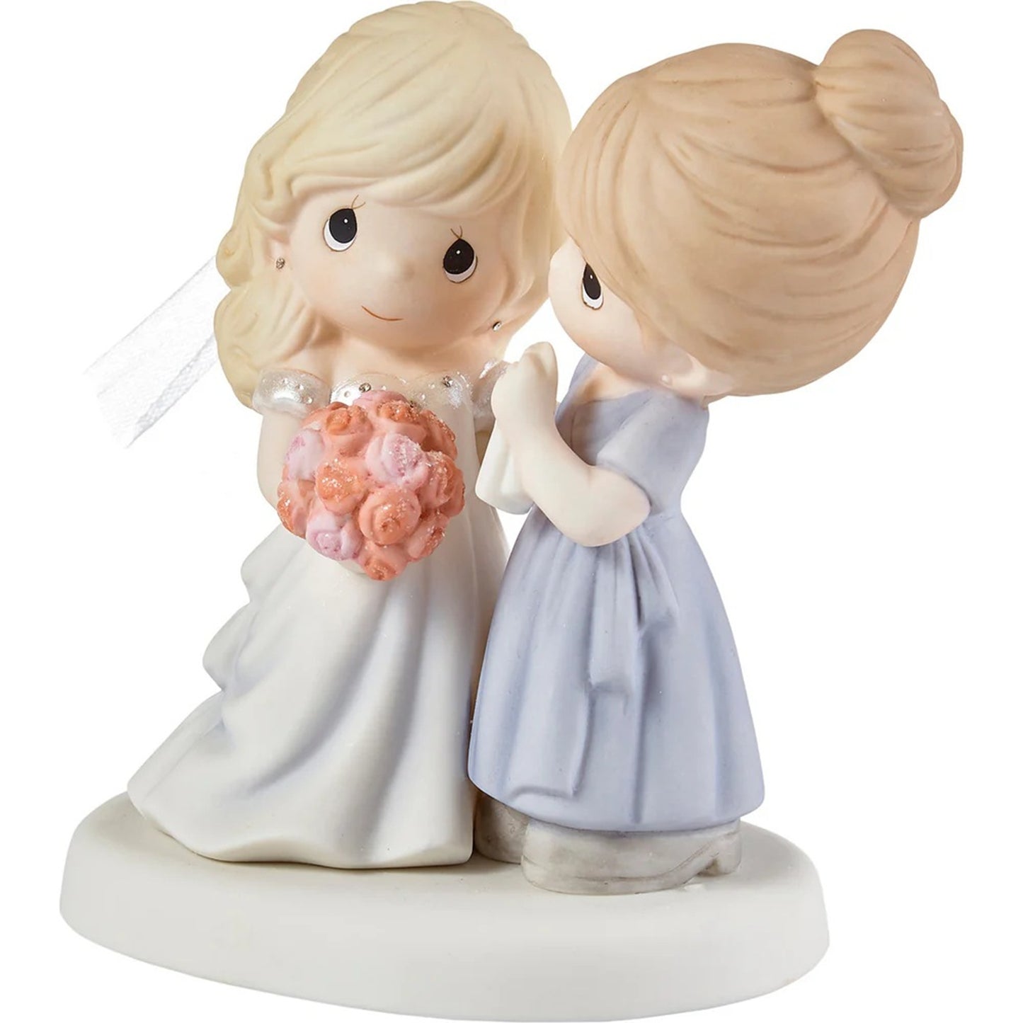 Precious Moments My Daughter, My Pride, A Beautiful Bride, Bisque Porcelain Figurine, Mother and Daughter