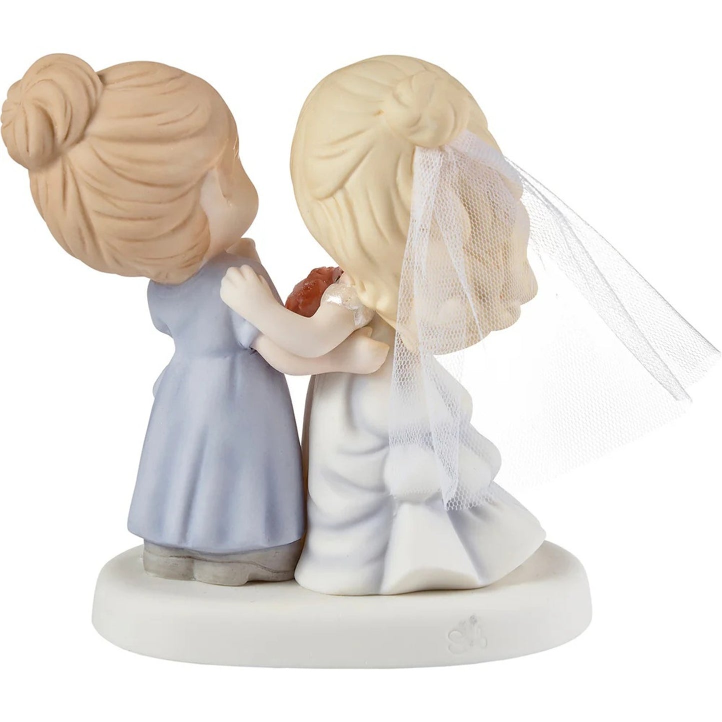 Precious Moments My Daughter, My Pride, A Beautiful Bride, Bisque Porcelain Figurine, Mother and Daughter