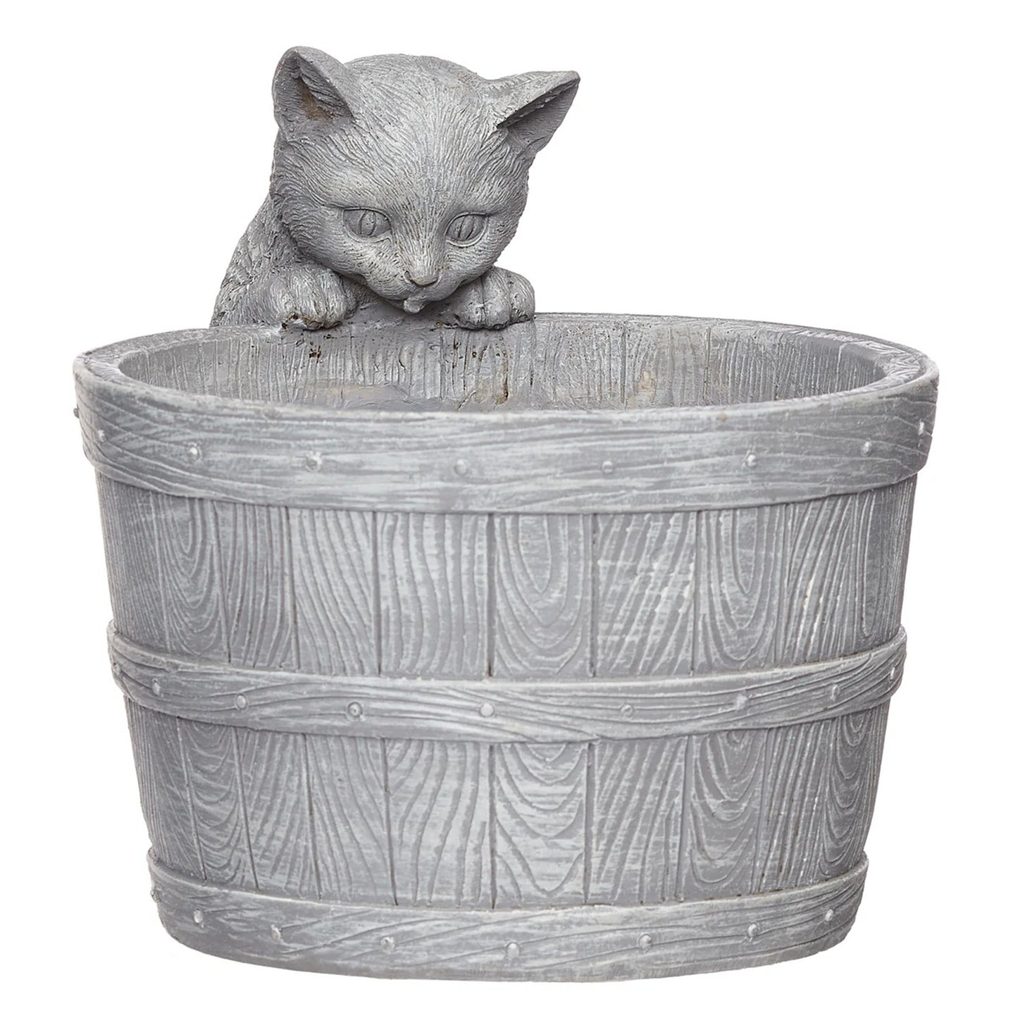 Roman Kitten Bucket Planter