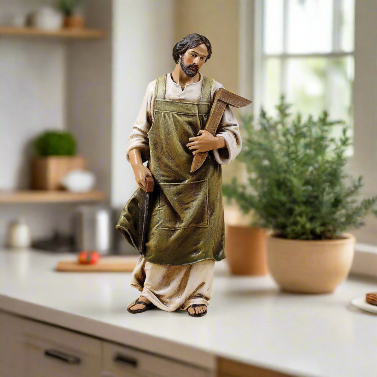 Saint Joseph The Worker Figure, Renaissance Collection by Roman