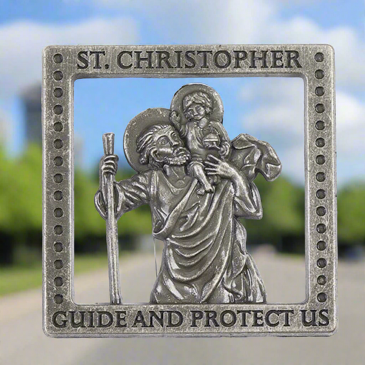 Roman St. Christopher Visor Clip