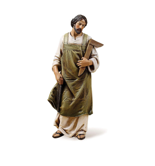 Figure de Saint Joseph l'ouvrier, collection Renaissance par Roman