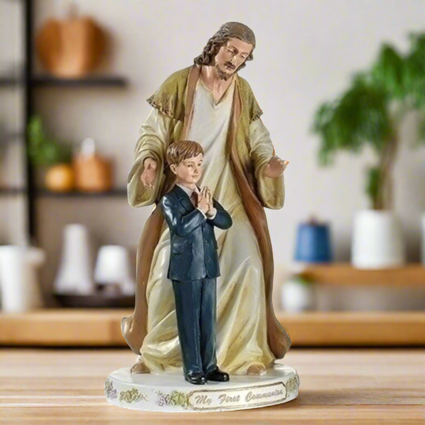 Joseph's Studio Jesus with Praying Boy My First Communion Figure