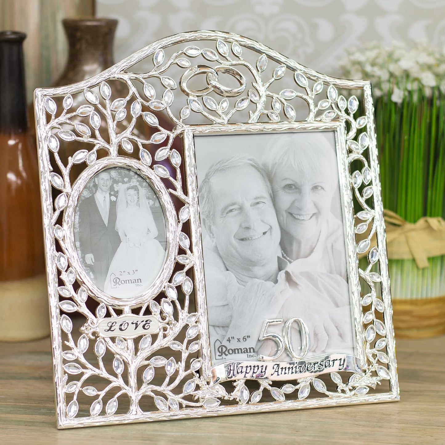 50th Wedding Anniversary Frame Caroline Collection