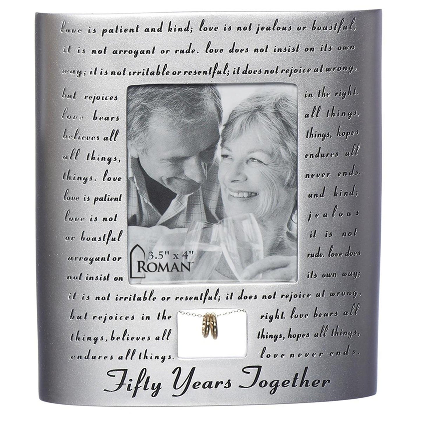 50th Anniversary Love Never Fails Frame by Roman